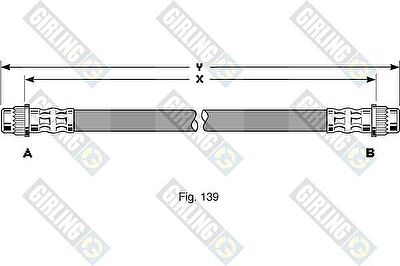 Girling 9001311 тормозной шланг на RENAULT CLIO I (B/C57_, 5/357_)