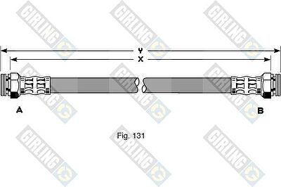 Girling 9001326 тормозной шланг на PEUGEOT 306 (7B, N3, N5)