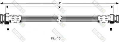 Girling 9001328 тормозной шланг на VW POLO CLASSIC (6KV2)