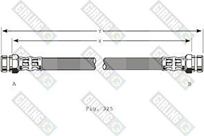 Girling 9001354 тормозной шланг на SEAT INCA (6K9)