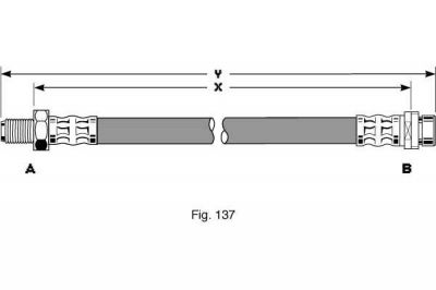 Girling 9002257 тормозной шланг на FORD MONDEO I (GBP)