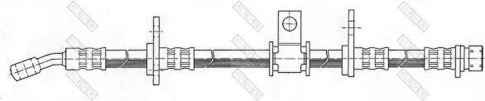 Girling 9004190 тормозной шланг на HONDA PRELUDE III (BA)
