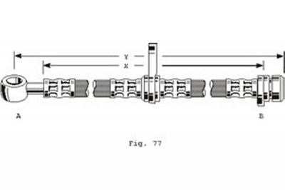 Girling 9004254 тормозной шланг на HONDA CONCERTO (HW, MA)