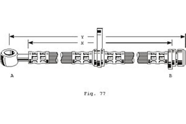 Girling 9004254 тормозной шланг на HONDA CONCERTO (HW, MA)