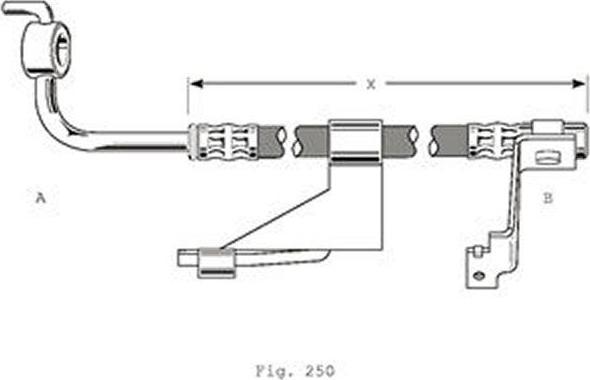Girling 9004363 тормозной шланг на FORD ESCORT VII (GAL, AAL, ABL)