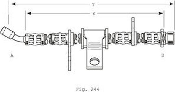 Girling 9004369 тормозной шланг на HONDA PRELUDE IV (BB)