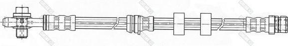Girling 9004503 Шланг тормозной SEAT IBIZA 02-/SKODA FABIA 99-/ROOMSTER 06-/VW POLO 01- передний