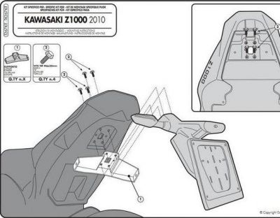 GIVI T267KIT Комплект крепежей для рамок T267
