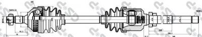GSP 210023 Привод в сборе CITROEN BERLINGO/PEUGEOT PARTNER 1.6-2.0 91- прав. (ABS) (32730R)