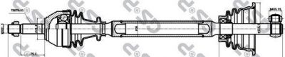 GSP 250150 Привод в сборе RENAULT CLIO/KANGOO 1.2>1.6 97> лев. (7701352771)