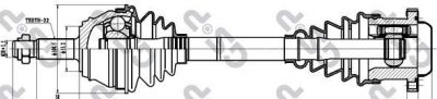 GSP 261011 приводной вал на VW GOLF III (1H1)