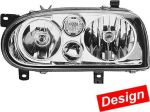 Hella 1DJ 008 187-801 комплект главных фар на VW GOLF III (1H1)