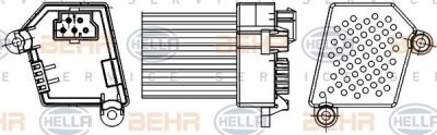 Hella 5HL 351 311-521 регулятор, вентилятор салона на 3 кабрио (E46)