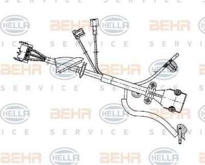 Hella 5HL 351 321-061 регулятор, вентилятор салона на MERCEDES-BENZ E-CLASS (W124)