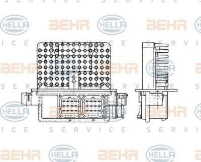 Hella 5HL 351 321-261 регулятор, вентилятор салона на RENAULT CLIO I (B/C57_, 5/357_)