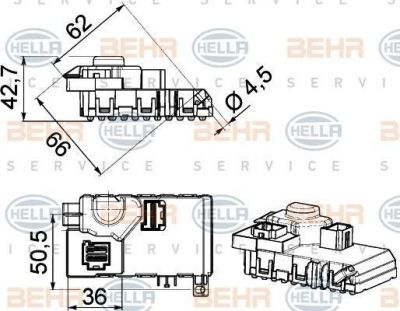 Hella 5HL 351 321-611 регулятор, вентилятор салона на MERCEDES-BENZ S-CLASS купе (C216)