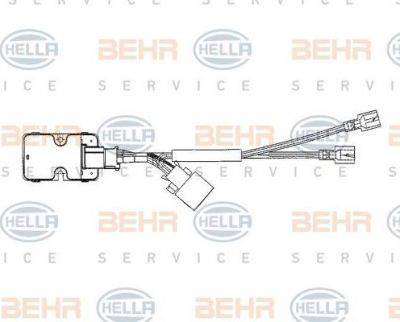 HELLA Регулятор моторчика отопителя MB W140 91-98 (1408218351, 5HL351321-021)