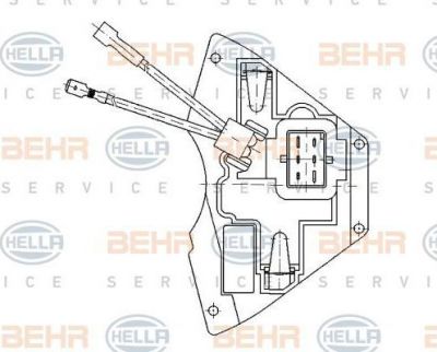 HELLA Резистор мотора печки Audi A4, VW Passat IV/V (5HL351321-171)