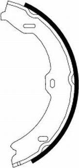Hella 8DA 355 050-781 комплект тормозных колодок, стояночная тормозная с на MERCEDES-BENZ S-CLASS (W221)