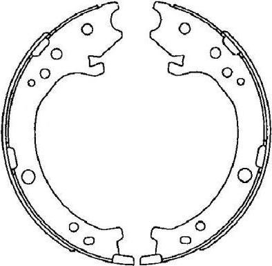 Hella 8DA 355 050-841 комплект тормозных колодок, стояночная тормозная с на HONDA CR-V III (RE)