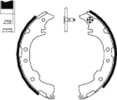 Hella 8DB 355 000-251 комплект тормозных колодок на DAIHATSU TERIOS (J2_)