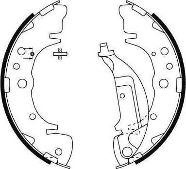 Hella 8DB 355 000-351 комплект тормозных колодок на HYUNDAI SANTA FE I (SM)