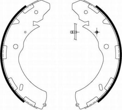 Hella 8DB 355 000-421 комплект тормозных колодок на MITSUBISHI PAJERO SPORT II (KH_, KG_)