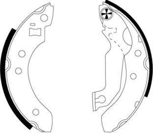 Hella 8DB 355 000-601 комплект тормозных колодок на FORD ORION II (AFF)