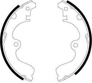 Hella 8DB 355 000-861 комплект тормозных колодок на TOYOTA STARLET (_P7_)