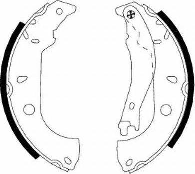 Hella 8DB 355 001-021 комплект тормозных колодок на FIAT MAREA Weekend (185)