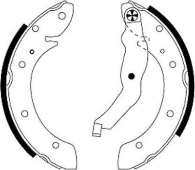 Hella 8DB 355 001-581 комплект тормозных колодок на RENAULT SCЙNIC I (JA0/1_)