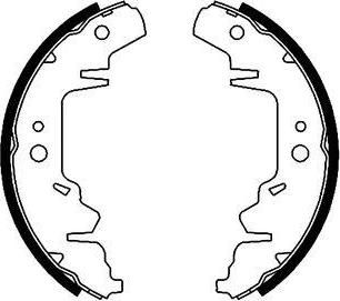 Hella 8DB 355 001-711 комплект тормозных колодок на DODGE CARAVAN