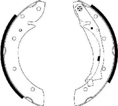 Hella 8DB 355 001-831 комплект тормозных колодок на PEUGEOT 405 II Break (4E)