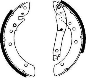 Hella 8DB 355 002-011 комплект тормозных колодок на PEUGEOT 505 Break (551D)