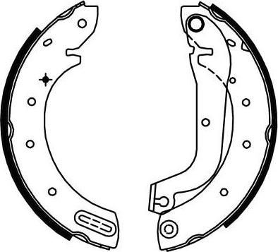 Hella 8DB 355 002-321 комплект тормозных колодок на NISSAN VANETTE CARGO фургон (HC 23)