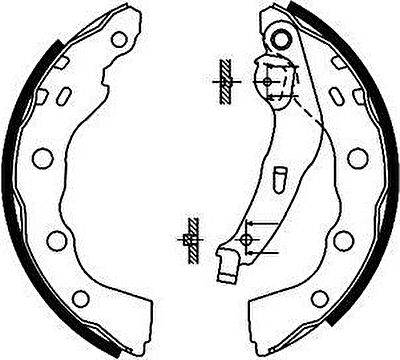 Hella 8DB 355 002-361 комплект тормозных колодок на MITSUBISHI CARISMA седан (DA_)