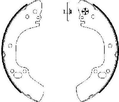 Hella 8DB 355 002-831 комплект тормозных колодок на OPEL CAMPO (TF_)