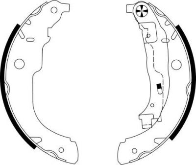 Hella 8DB 355 003-031 комплект тормозных колодок на DS DS 3 кабрио