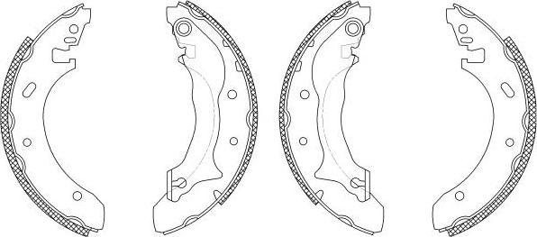 Hella 8DB 355 003-241 комплект тормозных колодок на FORD MONDEO I седан (GBP)