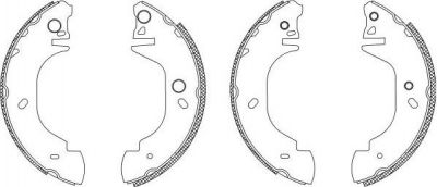 Hella 8DB 355 003-411 комплект тормозных колодок на FORD TRANSIT c бортовой платформой/ходовая часть (E_ _)