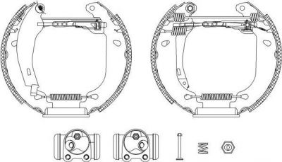 Hella 8DB 355 003-751 комплект тормозных колодок на RENAULT SUPER 5 (B/C40_)