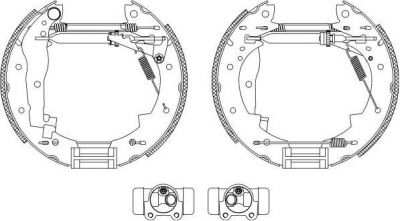 Hella 8DB 355 003-851 комплект тормозных колодок на RENAULT 21 универсал (K48_)