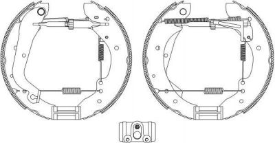 Hella 8DB 355 003-991 комплект тормозных колодок на RENAULT MASTER I c бортовой платформой/ходовая часть (P__)