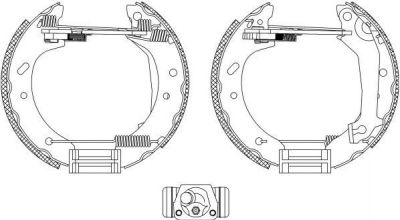 Hella 8DB 355 004-081 комплект тормозных колодок на FORD MONDEO I седан (GBP)