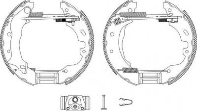 Hella 8DB 355 004-101 комплект тормозных колодок на FORD MONDEO I (GBP)
