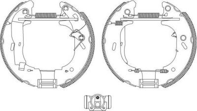 Hella 8DB 355 004-141 комплект тормозных колодок на FORD TRANSIT c бортовой платформой/ходовая часть (E_ _)