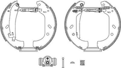 Hella 8DB 355 004-161 комплект тормозных колодок на PEUGEOT EXPERT фургон (222)