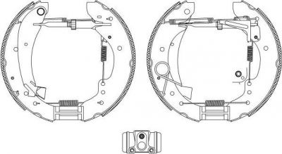 Hella 8DB 355 004-221 комплект тормозных колодок на FIAT DUCATO фургон (230L)