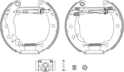 Hella 8DB 355 004-381 комплект тормозных колодок на FIAT BRAVA (182)