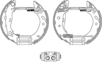 Hella 8DB 355 004-441 комплект тормозных колодок на FORD FIESTA IV (JA_, JB_)